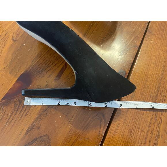 Vince Camuto Black Suede Heels Size 9M/39 Classic Pumps Stiletto Heel - Picture 9 of 9